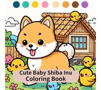 Calm and gentle heart, coloring book for adults and children, cozy book for relaxing, super cute design (Cute Baby Shiba Inu Coloring Book)