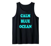 Calm Blue Ocean Mindful Meditazione Mantra Canotta