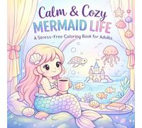 Calm & Cozy: Mermaid Life: A Stress-Relief Coloring Book for Adults