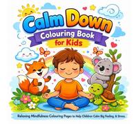 Calm Down Colouring Book for Kids: Relaxing Mindfulness Colouring Pages to Help Children Calm Big Feelings, Anxiety and Stress
