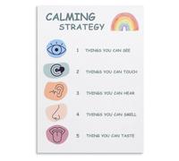 Calm Down Strategy Mental Wellness Poster