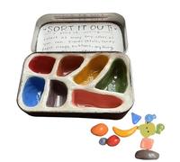 Calm Down Toys, Handmade Sensory Sorting Box, Lightweight Travel-Friendly Fidget and Focus Aid, Stress Relief Tool for Adults, Work Breaks, Quiet Evenings, and Moments of Reflection,1.97x2.36 inches