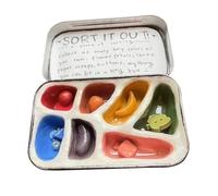 Calm Down, Toys Sensory Sorting Box with Lightweight Handmade Design, Travel Friendly Stress Relief Activity 1.97x2.36 Inches for Adults, Focus Aid Work Breaks, Quiet Evenings, and Relaxing Moments