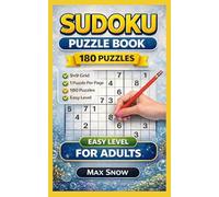 Calm & Easy Sudoku for Adults - Pocket Edition: 180 Relaxing 9×9 Puzzles • 1 Puzzle Per Page • Perfect 5×8 Travel Size