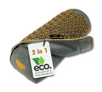 CALM ELEPHANT ORIGINAL Cuscino 2-in-1 Agopressione con Funzione Riscaldante, Supporto per Ginocchia e Collo, Punte Rimovibili, Grano Saraceno e Design Ergonomico - Comfort e Rilassamento - Grigio