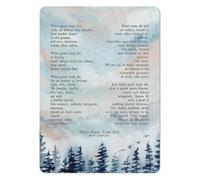 Calm Forest Wisdom Aluminum Sign 12x8 Inch