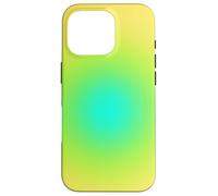 Calm Healing Joy Aura Gradient Blue Green Yellow Custodia per iPhone 16 Pro