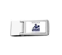 Calm Trading Trend My Art Deco Fashion Slim Money Clip in acciaio inox portafoglio tasca
