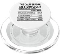 calma prima della tempesta cugino nutrizione fatto cugino uomini donne PopSockets PopGrip per MagSafe