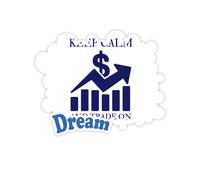 Calma Trading Trend Money Adesivi Citazione Sogno Decalcomanie in Vinile