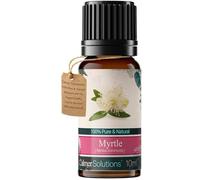 Calmer Solutions Olio Essenziale di mirto, 10 ml, 100% Puro e Naturale, Olio per aromaterapia terapeutico per Supporto respiratorio, Cura della Pelle ed Equilibrio emotivo, distillato a Vapore nel