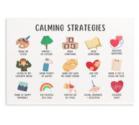Calming Corner Poster Fifteen Strategies Grounding Techniques
