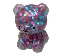 Calming Fidget Toy, Bear Sensory Balls Set, Smooth Touch with Stress Relief, Flexible Hand Squeeze Activity Toy Kit, Cute Animal Plaything with Fun Style, Children Play for Home Party