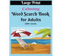 Calming Word Search Book for Adults: Large Print