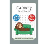 Calming Word Search Puzzle Book: Word Searches with Easy to Read Print about Calming, Managing Stress, Seeking Focus and More I 6x9 inches, 110 pages ... … Gift for Vacations, Holidays and Free Times