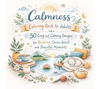 Calmness Coloring Book for Adults: 50 Cozy and Calming Designs for Relaxing, Stress Relief and Peaceful Moments