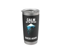 Calmo in Superficie Iceberg Ansia Design Bicchiere termico in acciaio inox doppia parete