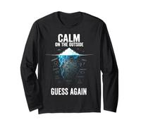Calmo in Superficie Iceberg Ansia Design Maglia a Manica