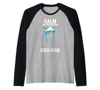 Calmo in Superficie Iceberg Ansia Design Maglia con Maniche Raglan
