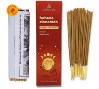 CALMVEDA, Incenso Bastoncini di Cannella Havanna - (80 Pezzi) Incenso Bastoncini NO carbone, realizzato con fiori riciclati | Incensi Naturali Utilizzato come incenso guarigione spirituale chiesa