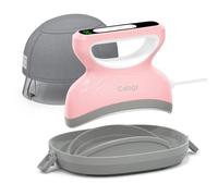 Calogy Mini Pressa a Caldo per Cappelli con Conto alla Rovescia, Temperatura Massima 210℃, Base Rotonda per Cappelli, Berretti, Snapback, Cappello da pescatore, Cappello da sole (Rosa)