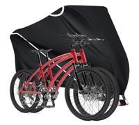 Calolin Copertura per bicicletta, impermeabile, copertura per bici da esterno, resistente alla pioggia, al sole, ai raggi UV, alla polvere, al vento, con foro di blocco, per bici elettrica da strada e