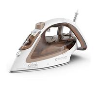 Calor Easygliss Eco Ferro da stiro 2800 W, Flusso di vapore 50 g/min, Funzione di pressatura 240 g/min, Fino al 30% di risparmio energetico, Suola Durilium Airglide, Made in Francia, Argilla FV5780C0