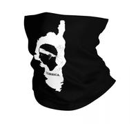Calore invernale Personalizzato Corsica Mappa Bandiera Collo Ghetta Uomo Donna Antivento Inverno Francese Corso Orgoglio Bandana Sciarpa per il ciclismo