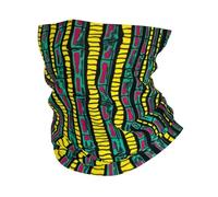 Calore invernale Personalizzato geometrico africano etnico tribale Ankara ghetta per il collo Uomo Donna UV Visiera per il viso Sciarpa invernale per l'escursionismo