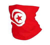 Calore invernale Personalizzato Tunisia Bandiera Bandana Scaldacollo Donna Uomo Inverno Escursionismo Sci Sciarpa Ghetta Copertura Del Viso