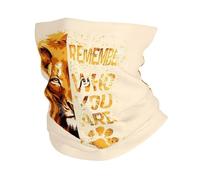 Calore invernale Ricorda CHI SEI Leone Bandana Collo Ghetta Sciarpa stampata Fascia calda Equitazione Unisex Adulto Antivento