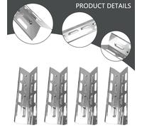 Calore Piastre for Gas Griglia da Esterno 4Pcs Ricambio Inossidabile Pratico