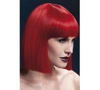 Calore Resistente Parrucca Lavabili Styleable Donna Abito Rosso Lola Bob 30