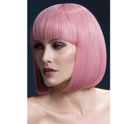 Calore Resistente Parrucca Lavabili Styleable Donna Costume Elise Rosa Confetto