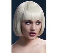 Calore Resistente Parrucca Lavabili Styleable Donna Costume Mia Caschetto Biondo