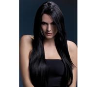 Calore Resistente Parrucca Lavabili Styleable Donna Costume Nero Ambra 71c