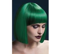 Calore Resistente Parrucca Lavabili Styleable Donna Costume Verde Lola Bob