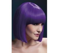 Calore Resistente Parrucca Lavabili Styleable Donna Costume Viola Lola Bob