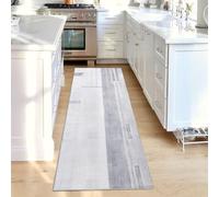 Calore Tappeto Cucina Antiscivolo Lavabile, Morbidi Lunghi Tappeti Antimacchia Runner per camera da letto, corridoi, soggiorno, cucina (60 x 300 cm, Grigio/Azzurro)