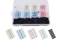 Calore Tubo Termorestringente Connettore Arricciato Filo 400pcs Butt Saldatura