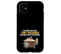 Calorie Sono Solo Piccoli Soldati Divertente Cake Design Custodia per iPhone 11