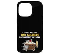 Calorie Sono Solo Piccoli Soldati Divertente Cake Design Custodia per iPhone 13 Pro