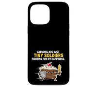 Calorie Sono Solo Piccoli Soldati Divertente Cake Design Custodia per iPhone 13 Pro Max