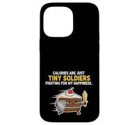 Calorie Sono Solo Piccoli Soldati Divertente Cake Design Custodia per iPhone 14 Pro Max