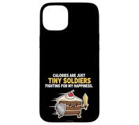 Calorie Sono Solo Piccoli Soldati Divertente Cake Design Custodia per iPhone 15 Plus