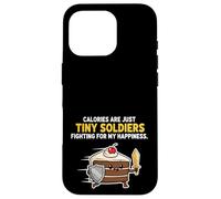 Calorie Sono Solo Piccoli Soldati Divertente Cake Design Custodia per iPhone 16 Pro