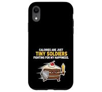 Calorie Sono Solo Piccoli Soldati Divertente Cake Design Custodia per iPhone XR