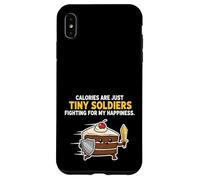 Calorie Sono Solo Piccoli Soldati Divertente Cake Design Custodia per iPhone XS Max