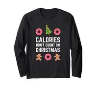 Calories Don't Count On Christmas Maglia a Manica