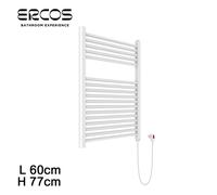 Calorifero bagno elettrico bianco cm 77x60 TEKNO Ercos